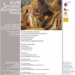 Lectio Augustini a Pavia Lectio Augustini a Pavia